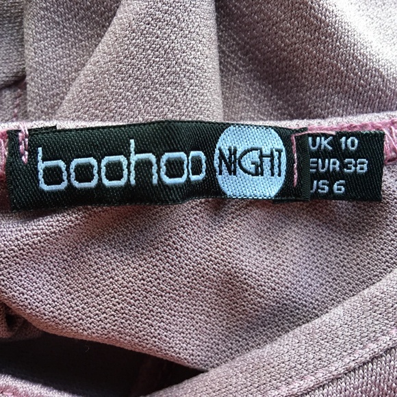 BooHoo Night  Small Dusty Pink Purple Slip Dress - Picture 2 of 9